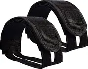THJOPOKEEL Bike Pedal Straps, Set of 2, Heavy Duty Nylon Bicycle Footrest Strips, Adjustable Biking Accessory for Fixed Gear, Road BMX, MTB, Stationary Exercise Bike