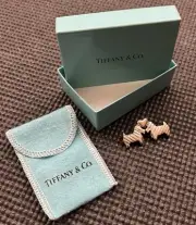 Tiffany & Co Two Scotty’s Kissing Pin 925 SILVER