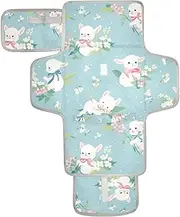 Reusable Diaper Changing pad with Tissue Pocket Diaper mat Changing pad Travel for Moms, Dads