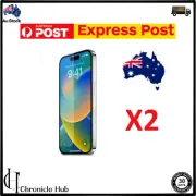2X Tempered Glass Screen Protector For iPhone 16 15 14 13 12 11 Pro Max PLUS X