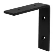 Shelf Bracket L Shape Versatile Heavy-duty Steel 6 in Black Wall Mountable