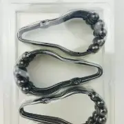 Shower Curtain Hooks Better Homes & Gardens Easy Glide Bronze Set of 12