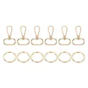 72 Pcs Swivel Clasp Hooks, 1.02" Purse Clasps Detachable for Bag Making, Gold