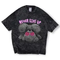 在飛比找蝦皮購物優惠-Washed T-shirt - Never Give Up