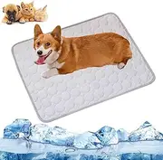 Dog Cooling Mat Pad,Washable Portable Pet Coolings Pad,Summer Cool Pads,Non-Slip Washable, for Dogs Cats for Crates,Sofas,Cars (XL-Gray)