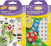Günthart Sugar Decorative Football Set | Sugar Figures for Football Fans | Sprinkles for Cakes, Cupcakes and Ice Cream
