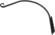 TOBBOMEY 1 Set Hanging Plant Hanger Bracket Heavy Duty Design for Outdoor Use Sturdy Support for Flower Pots Balcony Garden Elegant Curved Plant Hook for Flower Basket Display