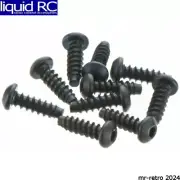 Axial Racing C3105 M2.6x8mm Hex Socket Tapping Button Head (Black) (10pcs)