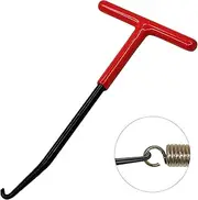 Motorcycle Exhaust Spring Hook, T Shaped Handle Exhaust Pipe Spring Puller Installer Hooks Tool with Rubber Coating for Motorcycle Vehicle Springs Removal, Installation, Adjustment (1pcs)