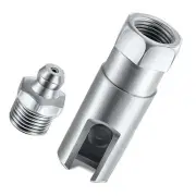 Grease Coupler Right Angle 90 Degree Push-Fit Slotted Grease Fitting with4380