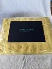 Checker Woven Throw* Concierge Collection * Brand New * Yellow