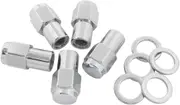 Aeroflow 0.750 Shank Closed Wheel Nuts M12 x 1.50mm Chrome Set Of 5
