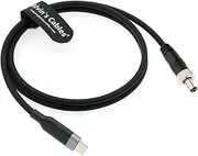 Alvin's Cables PD Type-C to Locking DC 5.5×2.5mm Fast Charging Power Cable for Atomos Ninja V, SmallHD 702 Touch Monitor 1M|39.4inches