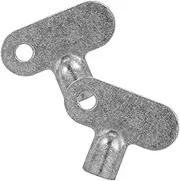 2pcs Radiator Exhaust Valve Key Metal Water Key Air Plumbing Tool Radiator Bleeding Keys Plumbing Bleeding Tool