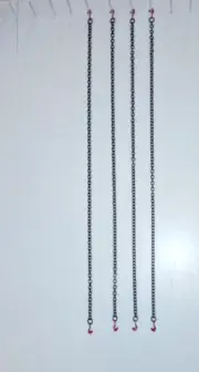 Crane & Truck Trailer Log Chain set (4) In Safety Red. 1/50th 1/48