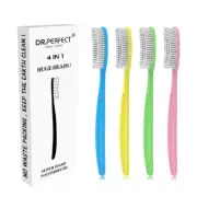 Extra Hard & Firm Toothbrush BPA Free Large Long Head Whitening Teeth