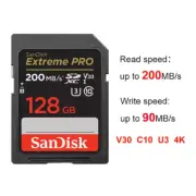 Original New SanDisk Extreme PRO SD Card 200M 128GB 4K UHD For Camera SD Card