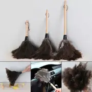 Feather Duster Cleaning Tool Wood Handle Washable Ostrich Feathers Duster Brush