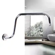 Shower Head Extension Arm S Shaped High Arc Gooseneck Long Shower Extender Pipe