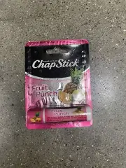 CHAPSTICK FRUIT PUNCH Flavor Lip Balm Lot of 5 New Carded and Sealed