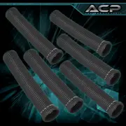 Universal 6 Piece Spark Plug Wire Insulator Protector Sleeve Plug Boot Black (for: Honda Civic)