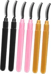 OSOLADY 6pcs Eye Lash Brushes Mascara Brush for Lashes Wands Tool Cleanliness Caps Included