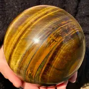 5.07LB Natural Rare Tiger Eye Crystal Ball Sphere Healing Gemstone Minerals