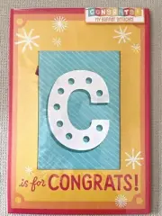 Hallmark Card Congratulations Greeting Card with Banner Giant16x11" (A13)NEW