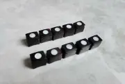 10 pcs Ebony wood+natural shell Bird Cage handle Cup Holders / Stands / Blocks /