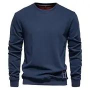 Men's Sweatshirt Black Army Green Red Navy Blue Blue Crew Neck Plain Sports Outdoor Daily Holiday Streetwear Cool Casual Spring Fall Clothing Apparel Hoodie