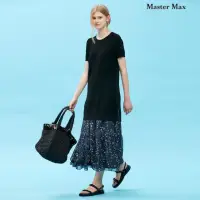 在飛比找momo購物網優惠-【Master Max】素面針織長版上衣(8018003)