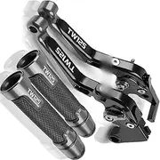 WILRAY TW 125 2000 2001 2002 2003 1999 2004 Motorcycle Adjustable Brake Clutch Levers Handlebar Grips Ends for Y&amaha TW125 1999-2004