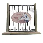 French Country Farmhouse Kitchen Wooden Coffee Pod Capsule Holder