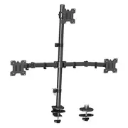 Triple Monitor Mount, Monitor Stand fits 3 Screens up to 32 inch, 17.6 lbs