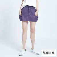 在飛比找Yahoo奇摩購物中心優惠-SOMETHING LADIVA 貼袋短裙-女-紫色
