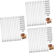 Amosfun 3sets Bread Lame Replacement Blades Bread Slicer Blade Set Stainless Steel Knife Bow Knife for Bow Cutter Kitchen 12pcs*3