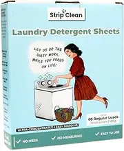 STRIP CLEAN Strip Clean Eco-friendly Laundry Sheets (60 Loads Fresh Linen) Australian brand
