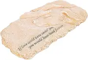 BESPORTBLE Pet Memorial Stone Durable Resin Dog Tribute Statue for Outdoor Garden Thoughtful Remembrance Present for Pet Loss and Outdoor Figurine
