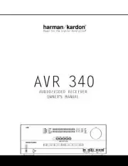 Harman Kardon AVR340 Receiver Owners Manual