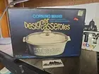 NEW 1976 CORNING WARE BLUE HEATHER DESIGNER CASSEROLES OVAL DC-2 1/2-11 NIB
