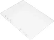 Veemoon Binder Cover Notebook Notepad Planner Cover Blinder Cover Book Covers for Paperbacks Portable Binder Loose Leaf Cover Binder Protector Memo Pad Cover Folder Binder White Acrylic