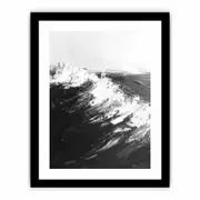 Ocean Waves Framed print Art Poster