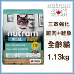 【紐頓】I19三效強化全齡貓-雞肉+鮭魚1.13KG 貓飼料 宅家好物