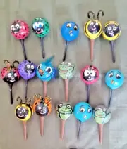 Flowerpot Decorations Yard Art of Ladybug, Bird, Bee Frog Lot