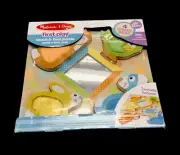 New Melissa Doug First Play Touch &feel Puzzle Peek A Boo Pets 4 Wooden Pcs