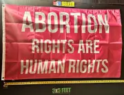 Pro Women Pro Choice Flag FREE USA SHIP Abortion Human Rights Pink USA Sign 3x5'
