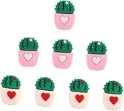 8Pcs Cactus USB Cable Protector Data Line Cover Durable Fun Design for Charging Cords Prevent Fraying Damage for Home Office Use