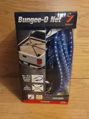 6 Pcs 36" inch Tie Strap Bungee Cord Blue with Carabiners Hooks Bungee-O Net NEW