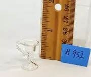 Dollhouse miniature 1/12th scale hand blown glass vase #952