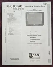 Sams Photofact 5047 Service Manual for RCA 36V550TYX1, 32V550TYX1